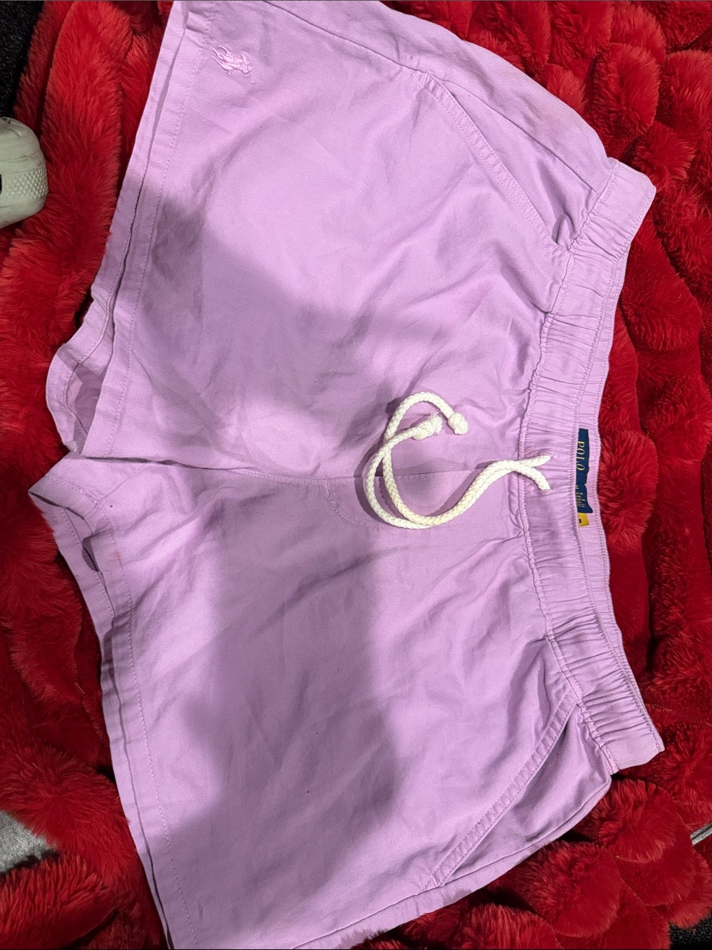 Women's Lavender Drawstring Casual Shorts - Ralph Lauren